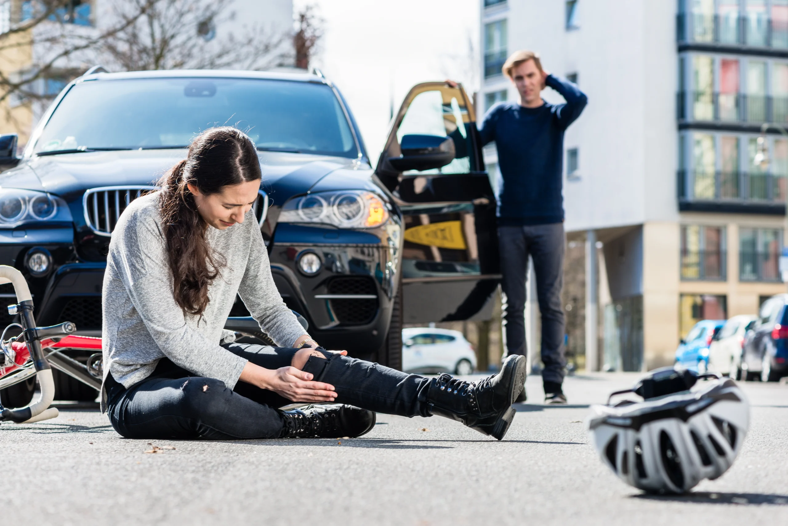 Accident attorney in Hudson Valley helping a client after a severe car accident, ensuring fair compensation for damages.